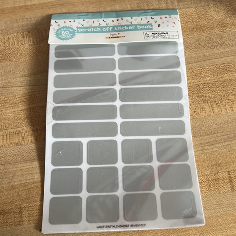 New Scratch Off Sticker Book